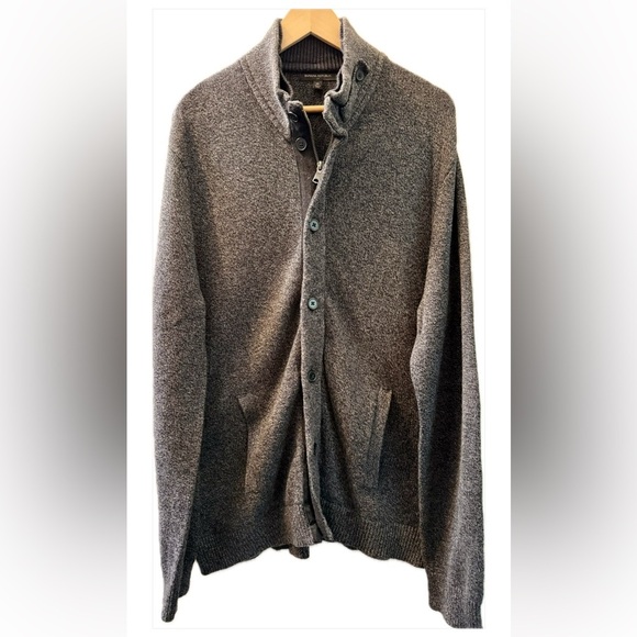 Banana Republic Premium Zip Button Cardigan XL Cotton Wool Blend - Picture 8 of 9